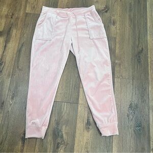 House of Harlow 1960 Pink Velour Joggers